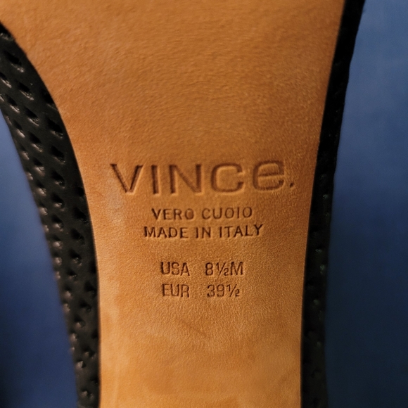 Vince peep toe open back heels - Picture 11 of 11